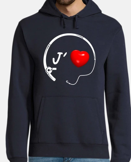 Sweat OBV J aime la Pêche, Canne à pêche