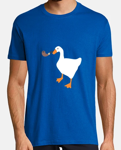 T-shirt oca con pipa gioco d&#39;oca senza titolo
