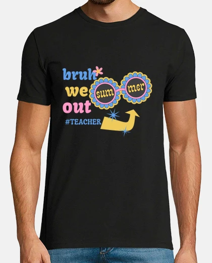 T-shirt occhiali da sole retrò di fine scuola