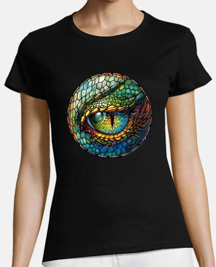 T-shirt occhio del drago verde