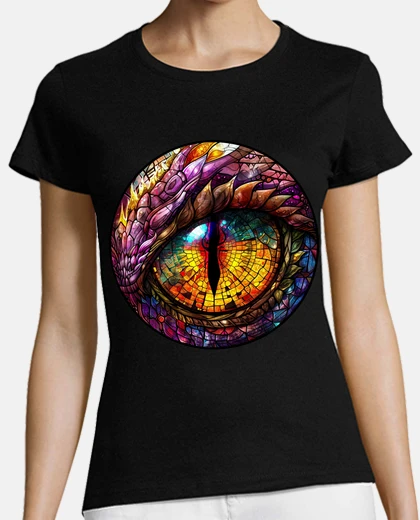T-shirt occhio di drago viola