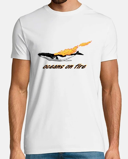 T-shirt oceani in fiamme
