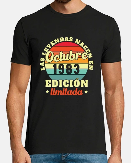 T-shirt October 1983 years retro vintage