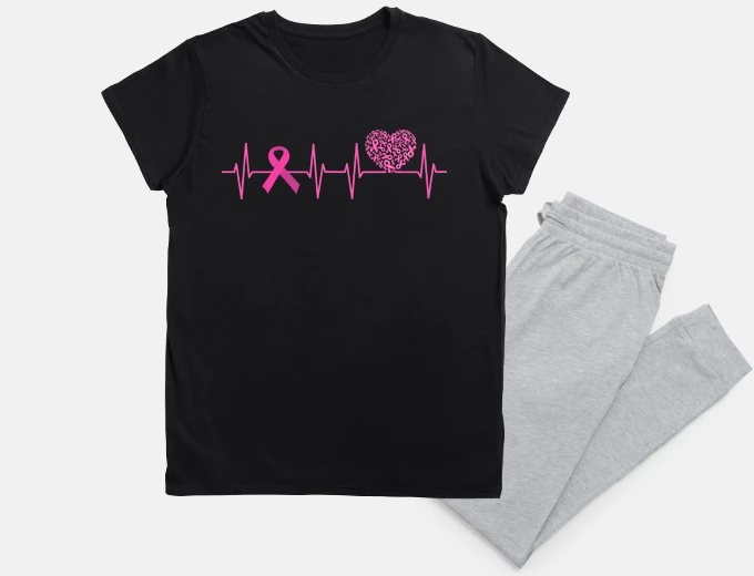 Pyjama october rose heartbeat gift