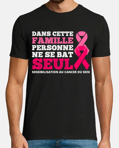 Tee-shirt Octobre rose solidarité cancer du sein
