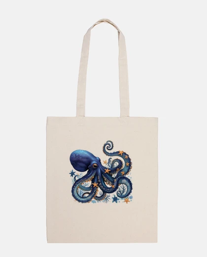 Bag octopus flowers boho