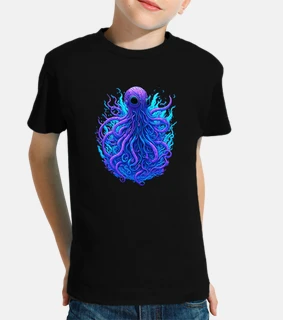 T shirt top octopus bambino