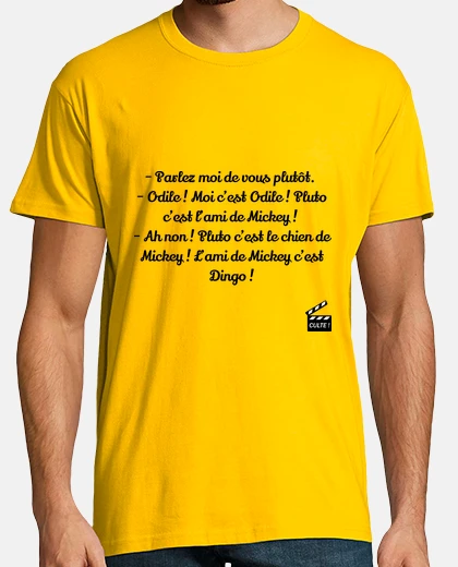 Tee-shirt Odile Pluto Mickey - cité de la peur