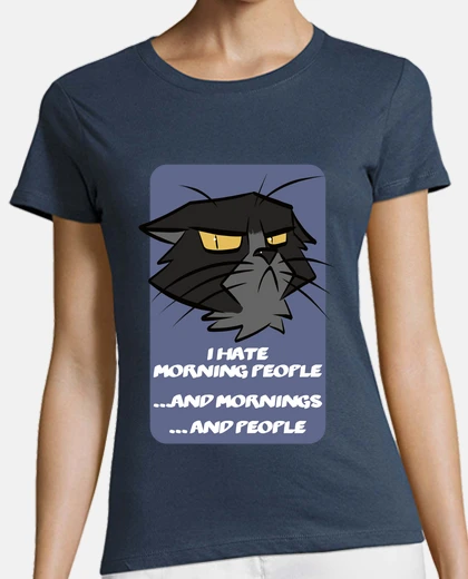 T-shirt odio il gattoto
