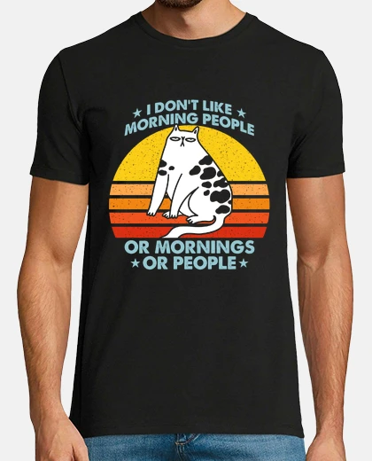 T-shirt odio le persone mattiniere e le mattine