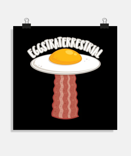 Poster œufstraterrestre avec texte