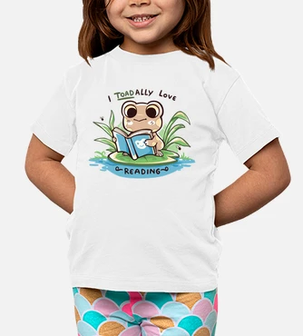 T shirt bambino oggi adoro leggere maglietta. tostadora