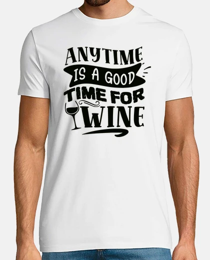 T-shirt ogni time è un good time for wine