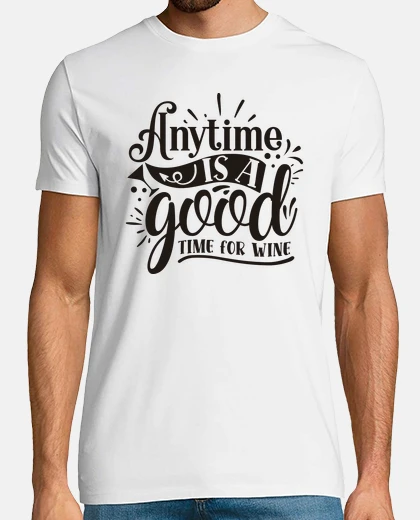 T-shirt ogni time è un good time for wine