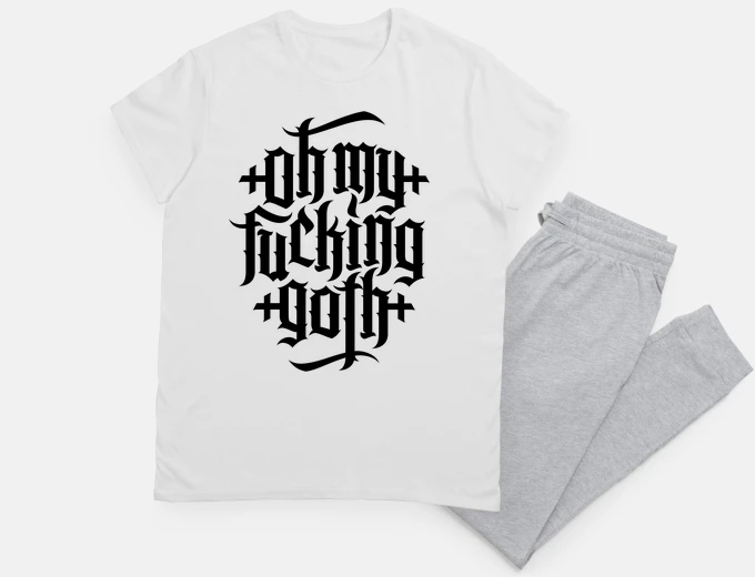 Pyjama oh my fucking goth - omfg no2 (black)