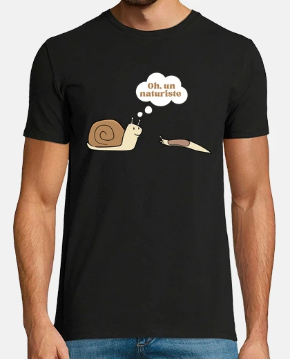Tee-shirt Oh un naturiste blague escargot