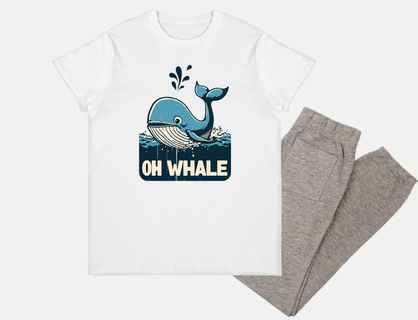 Oh whale funny vintage saying pun oh we