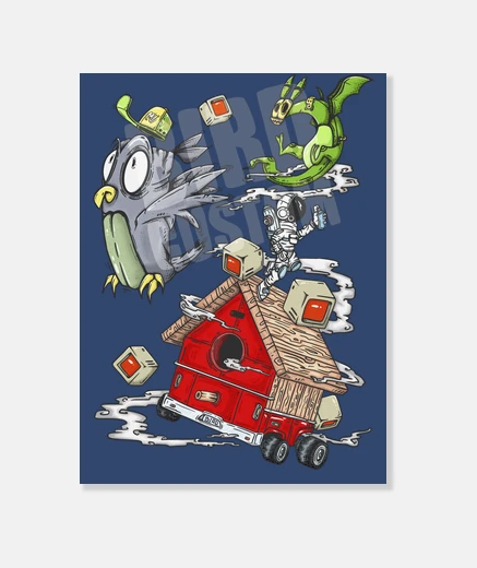 Tableau oiseau custom