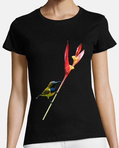 Tee-shirt oiseau du paradis sur strelitzia