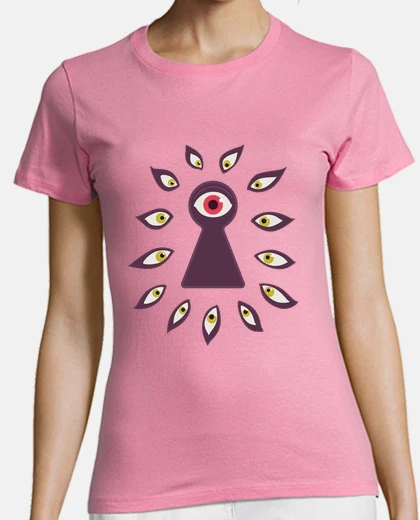 Camiseta ojo a través del ojo de la cerradura mi