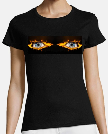 Playera ojos en llamas surrealismo vista surrealista
