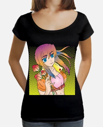Camiseta ojos azules chica anime | laTostadora Camiseta ojos azules chica anime | laTostadora