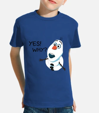 Camiseta ninos olaf frozen laTostadora