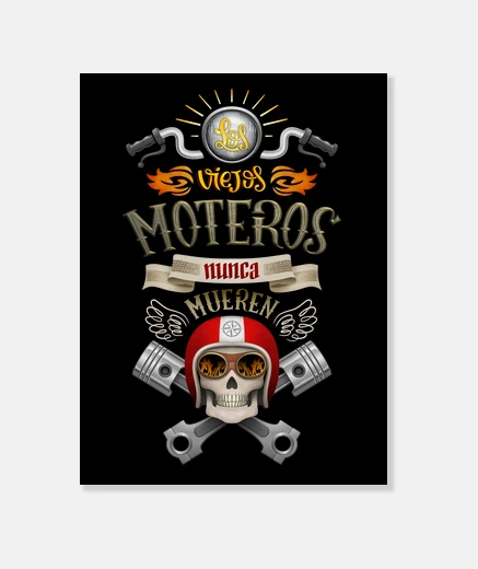 Wall old bikers never die