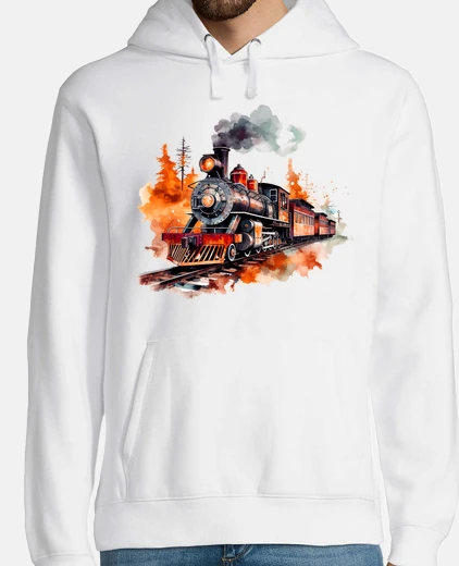 Hoodie old locomotive sunset