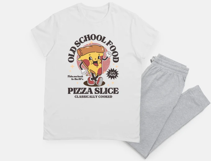 Pyjama old school pizza slice