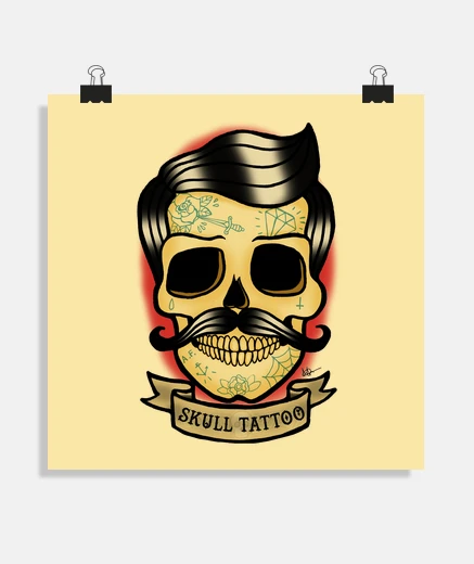 Poster old skull !!!