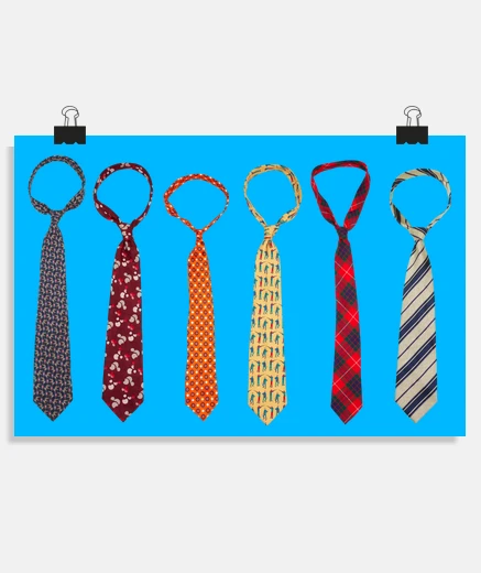 Poster old ties vintage beauf pop-art poster