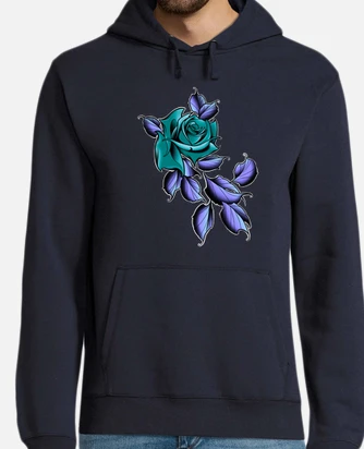 Green rose outlet hoodie