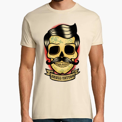 t shirt old skull