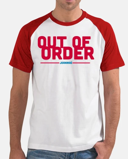 T-shirt oldie fuori of order | rosso
