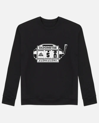 Oldometer 50 birthday hoodie tostadora