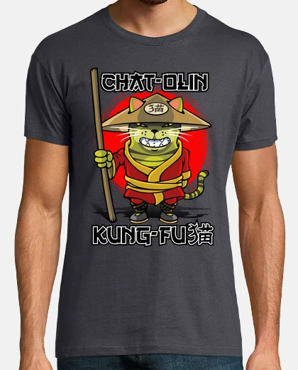 T-shirt olin kung fu cat