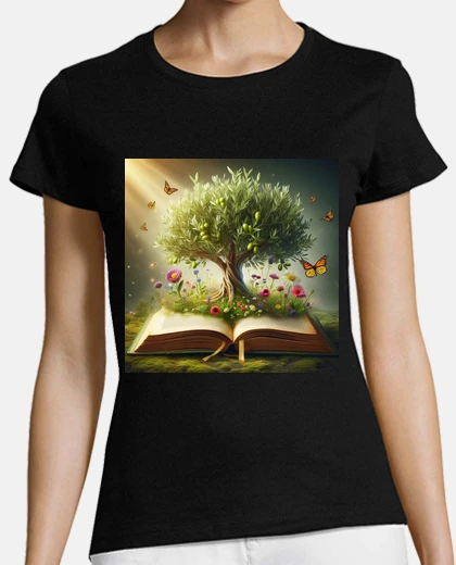 Tee-shirt olivier sortant du livre