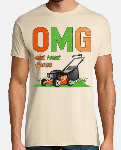 T-shirt OMG Taglia Erba Giardinaggio Divertente