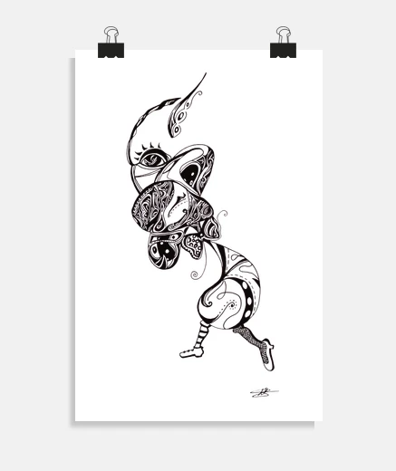 Poster on the way to the moon. - to post