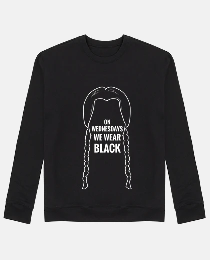 Hoodie on wednesdays we wear black