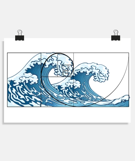 Poster onda a spirale