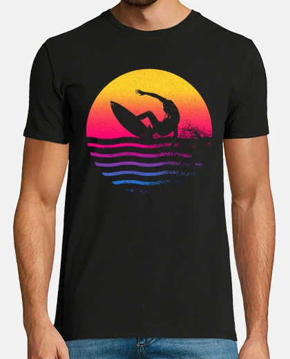 T-shirt onde del surfista