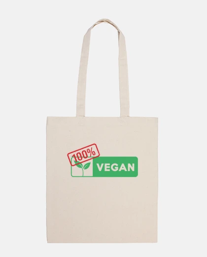 Bag one hundred percent vegan