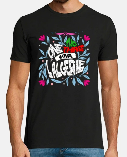 Tee-shirt One two three viva Algeria
