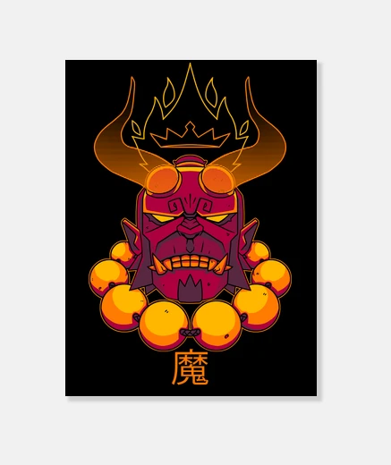Lienzo Oni Hellboy - Mignola comic japanese