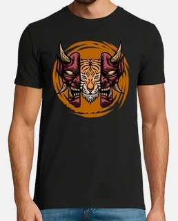 oni tiger samurai japan devil mask