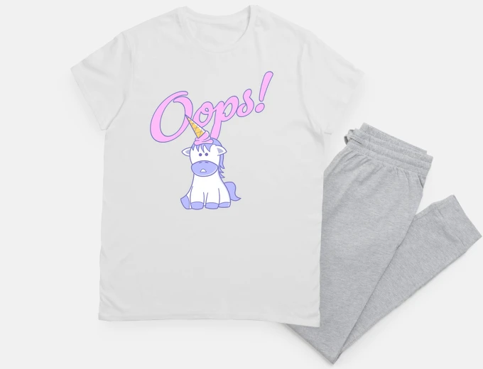 Pyjama Oops, une licorne