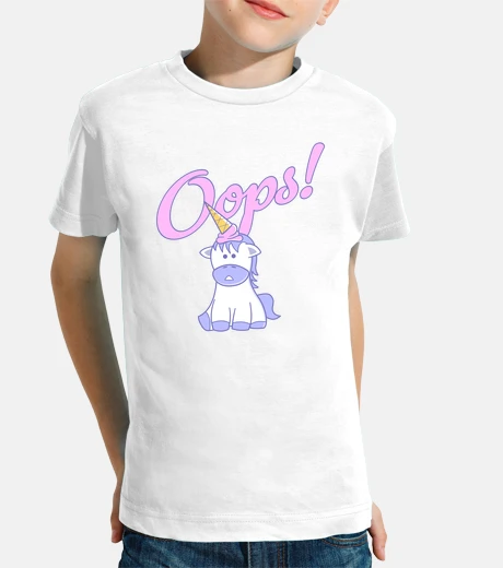 Vêtements Oops, une licorne