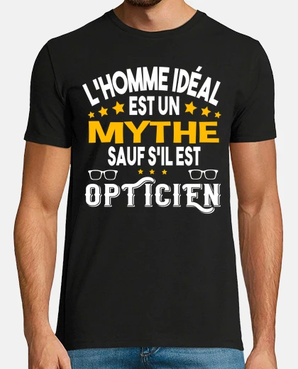 Tee-shirt Opticien Métier Lunettes Humour